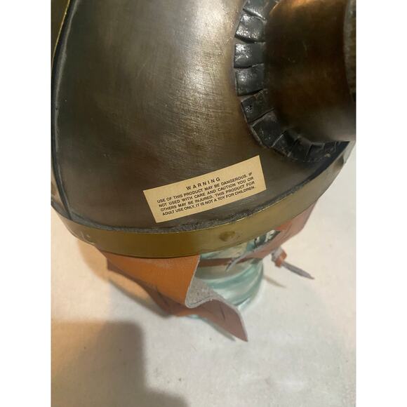 Hapadaca Enterprises Hand Made Viking Helmet Replica Steel and Real Horns - Picture 5 of 10